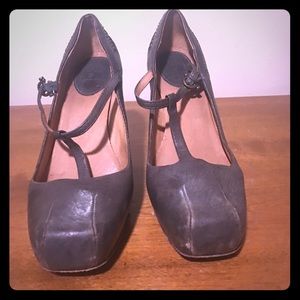 Gray Mary Jane FRYE high heels